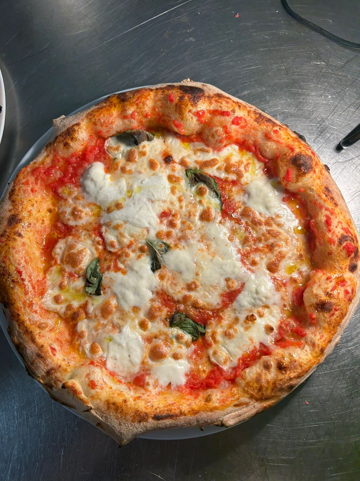 Pizza Margherita aus dem Ofen